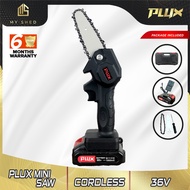 PLUX 36V 4"Mini Chain Saw Cordless Electric Portable Chainsaw Rechargeable Pruning