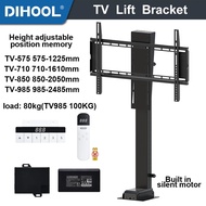 TV Lift Motorized Cabinet Mount Electirc With Remote 80Kg Load 30~100Inch LED LCD Monitor Holder Mou