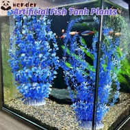 WONDER 2PCS Aquarium Plastic Plants, 23.6-inch Tall Plastic Artificial Fish Tank Plants, Hot Extra L