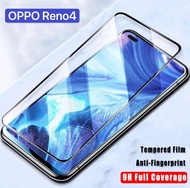 F ฟิล์มกระจกเต็มจอ OPPO Reno4 ฟิล์มกระจกนิรภัยเต็มจอฟิล์ม ออฟโป้ ฟิล์มกระจกกันกระแทก Oppo Reno 4 พร้