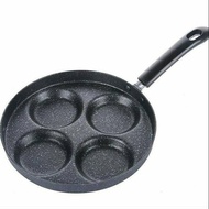 Hj Teflon 4-hole Non-Stick/Egg Frying Pan/Pancake 4-hole Frying Pan/Multifunction Frying Pan