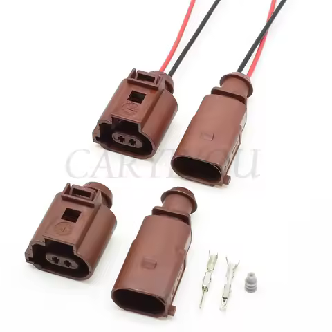 1 Set Auto Connector Electric Hand Brake Rear Brake Wheel Cylinder Motor Plug 1J0973802 1J0973702A 1