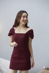 DISARA IDA dress เดรสแขนสั้นคลุมไหล่