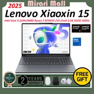2025 Lenovo Xiaoxin 15 |Intel Core 5 210H/AMD Ryzen 7 8745HS|Integrated Graphics|15.1inch 2.5K OLED 