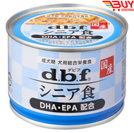 dbf 老年犬狗罐頭 雞肉+蔬菜 含DHA和EPA 全營養濕狗糧 150g 腦部健康維護 平行進口 033646 X1-6