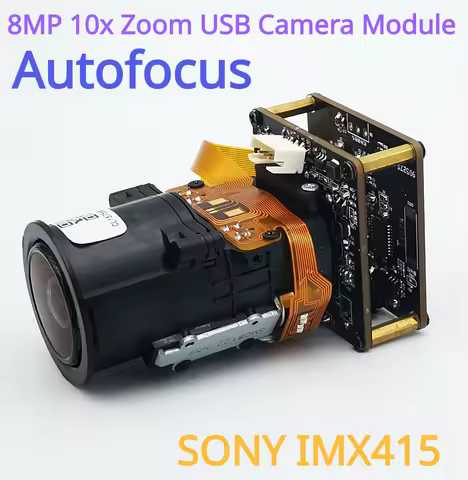 4K 8MP 10X Optical Zoom UVC USB Free Drive Camera Module for Video Camera 8MP 10x Zoom USB Camera