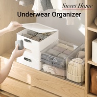 Underwear Organizer PET Material Bras Panties Briefs Storage Box Closet Clothing Stackable Wordrobe 