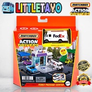 Matchbox Action Drivers FedEx Package Center Playset Diecast Car Van Express Delivery Expedition