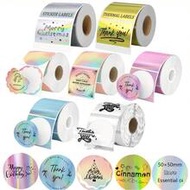 50*50mm Round Square Thermal Label Printer Sticker 2inch Self-Adhesive Thermal Paper Compatible M110