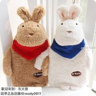 砂糖兔立體兔頭熱水袋 暖手寶 可拆洗2色可選 最暖心暖身的禮物