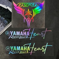 Aerox Nhãn dán xe máy Phản Quang Motobike Cơ Thể Kính Chắn Gió Kéo Hoa Decal Cho Yamaha Aerox 155 V2