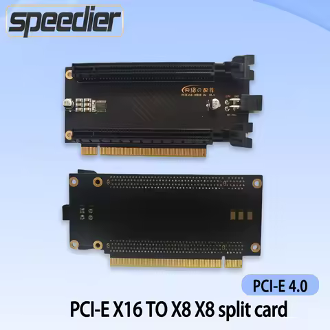 PCIE 4.0 Split Card X16 To X8 X8 2 Slot Width for ITX A4 FormD Chassis, Dual Graphics Card RTX3070,X