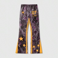 Quần dài ống loe in họa tiết camo cổ điển dành cho nam
