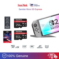 SanDisk Micro SD Express Nintendo Switch 2 Class 10 U3 (Read:880mbs; Write:650mbs) 256GB/512GB