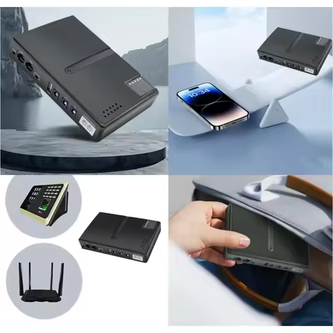 DC1018L Uninterruptible Power Supply Mini Portable UPS Battery Backup Power Adapter For 5V 9V 12V Wi