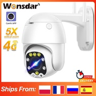 4G SIM Card Camera 1080P PTZ 5X Zoom Auto Focus Fixed Lens Outdoor CCTV Security WIFI IP Camera