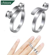CFSTORE 2Pcs Adjustable Knitting Crochet Loop Ring Thread Wrapped Ring Knitted Yarn Ring Sewing Tool