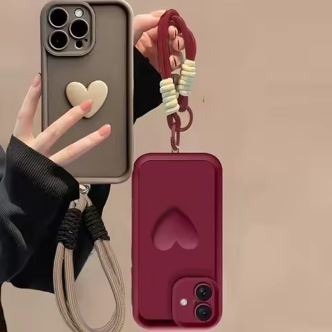 Cute Korean 3D Black Coffe Love Heart Phone Case For Google Pixel 9 Pro XL Pixel 7A 8A 8 7 Pro 5G Wr