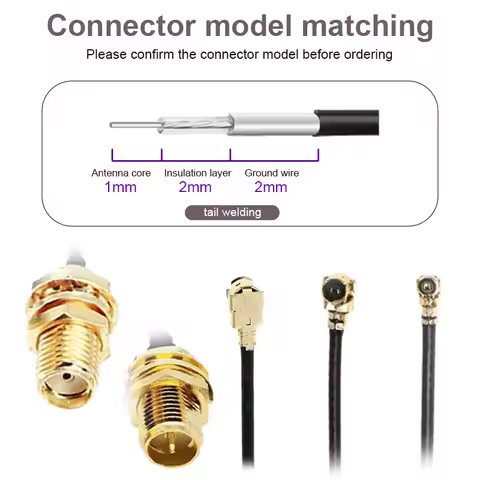 SMA Connector Cable Female To UFL/ U.FL/RF Coax Adapter Assembly Pigtail Cable 1.13MM RP-SMA 10cm 15