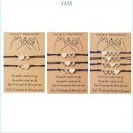YAAN 2 3 4Pcs Friend Bracelet Friendship Bff Matching Distance Heart Bracelet