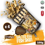Crusty's Truffle Salted Egg Fish Skin (4 X 100g Packets)
