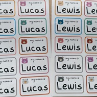 Personalised Name Sticker Labels - "My name is" name stickers/children's stickers/kids stickers