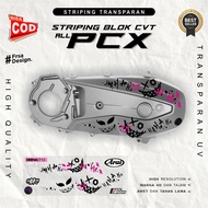 Transparent Sticker CVT Honda PCX 150/160 HAHAHA Motif