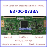 stock# Brand In #  original 6870C-0738A TV TCON Board LG V17 43UHD for 43inch 49inch 55inch [Quality