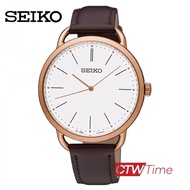 (ผ่อนชำระ สูงสุด 10 เดือน) SEIKO CLASSIC LADY นาฬิกาข้อมือผู้หญิง สายหนังแท้ รุ่น SUR234P1