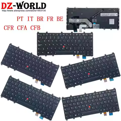 PT IT BR FR CFR CFA BE CFB Portuguese Canadian French Italian Brazilian Keyboard For Lenovo Thinkpad