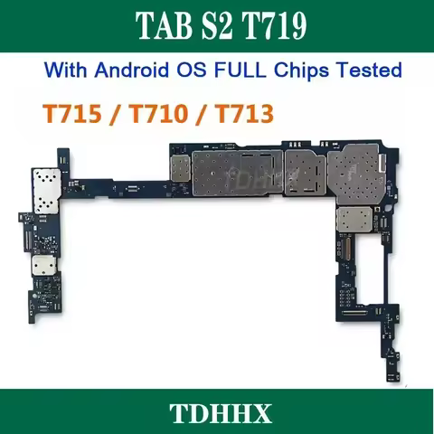 Original Tab S2 T719 T715 T710 T713 Motherboard Unlocked SM-T719 Tab Fee Official Android OS with Fu