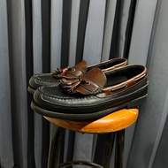 Slip-on dockers genuine leather brown/black Original
