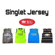 Jersey Singlet JC Singlet Adult Baju Jersey Singlets Dewasa MU Chealsea ETIHAD CHEVROLET YOKOHAMA QA