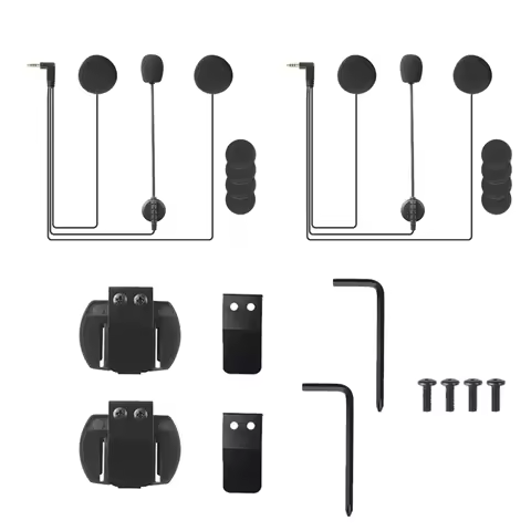 EJEAS 3.5MM Jack Microphone Speaker Headset And Helmet Intercom Clip for EJEAS V6 Pro Vnetphone V6 M