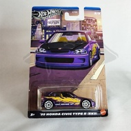 HOTWHEELS SPECIAL CARD 99 DIECAST CIVIC TYPE R (EK9)HONDA, HOTWHEELS COMPACT KING 99 CIVIC TYPE R (E