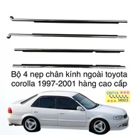 Set of 4 exterior windshield braces for toyota corolla 1997-2001 ae111. ae112. ae110. ee111. ee110. 