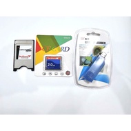 CF memory card reader connected to computer