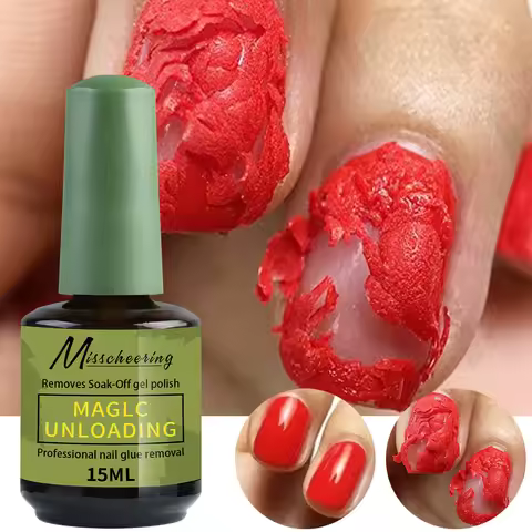15ml Magic Fast Nail Polish Remover Clean UV Soak Semi-Permanent Varnish Nail Art Remover Tool Nail 