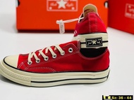 รองเท้าผ้าใบ Converse all star สีแดง(ป้ายดำ) ของมีจำนวนจำกัด(made in vietnam)แท้100%