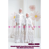 SHEILLA DRESS ( COUPLE ATAU SATUAN )Gamis Couple Ibu dan Anak Perempuan Bahan Crinkle Kombinasi Ceru