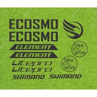 Cutting sticker bicycle element ecosmo