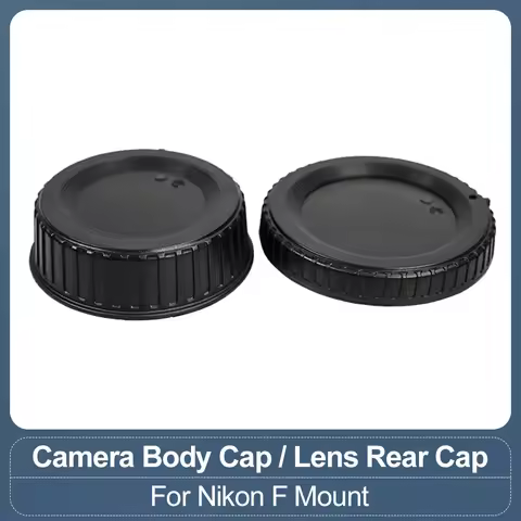Camera Lens Cap for Nikon F Mount SLR Camera Body Cap Lens Rear Cap D800 D850 D910 D7200 D7300 D7500