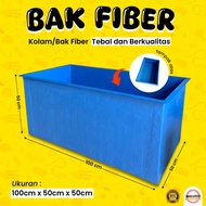 BAK FIBER KOTAK TEBAL 100x50x50 Kolam fiber kolam ikan fiberglass tempat koi kolam karantina ikan