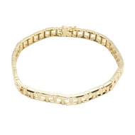 【二手】蒂芙尼 (Tiffany & Co.) T 字真窄手鐲，腕圍 20 厘米，18K（黃金），女士 T 字真窄手鐲