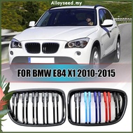 ✥Alloyseed✥【High Quality】 Replacement Kidney Grille Grill Double Slats Gloss Black for BMW E84 X1 20