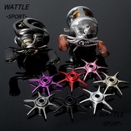 WATTLE Star Drag, Six Star Brake DIY Upgrade Baitcaster Drag, Fishing Enhancement 65mm Aluminum Alum