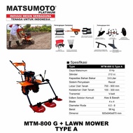 Traktor Matsumoto MTM 800 G Lawn Mower Potong Rumput plus Traktor