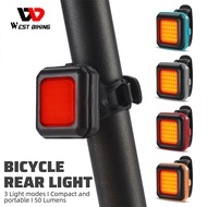 WEST BIKING Bicycle Lights IP45 Mini Bike Front Lights Type-C Charging Mini Bike Taillight LED Lights Cycling Flashlight Headlight