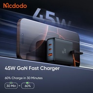 MCDODO CH-483 45W Fast Charger Adapter / PD + QC Super Fast Quick Charging / 3 Port Output