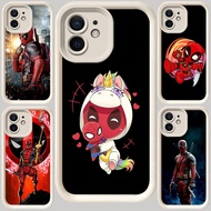 M-1 Deadpool White Casing for iphone 11 X XR 12 Mini 15 XS Pro Max